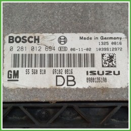 Centralina Motore Iniezione ECU BOSCH 0281012694 OPEL ASTRA A04 1.7 16V 74kw 55560810 2004 2011