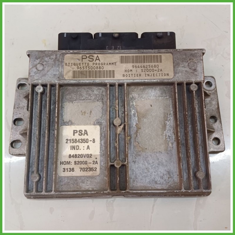 Centralina Motore Iniezione ECU SAGEM 21584350-8 PEUGEOT 207 1.4 50kw 1943T3 2009 2011