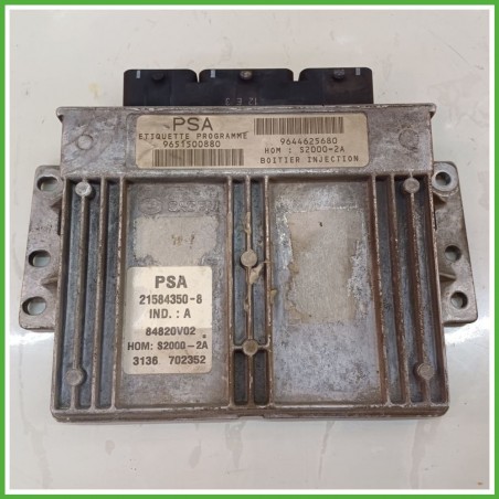Centralina Motore Iniezione ECU SAGEM 21584350-8 PEUGEOT 207 1.4 50kw 1943T3 2009 2011