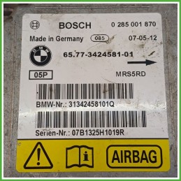 Centralina Airbag BOSCH 0285001870 BMW X3 E83 3.0 65773424581 2006 2010