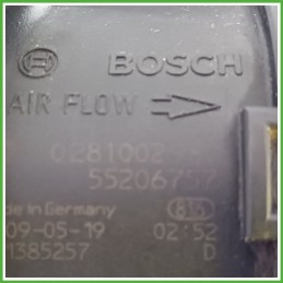 Debimetro Misuratore Massa Aria BOSCH 0281002980 FIAT GRANDE PUNTO 4C 1.3 MJT 71793250 2008 2011