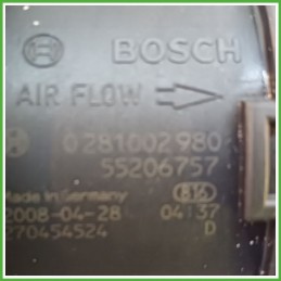 Debimetro Misuratore Massa Aria BOSCH 0281002980 ALFA ROMEO 147 W8 1.9 JTD 55206757 2004 2011