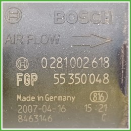 Debimetro Misuratore Massa Aria BOSCH 0281002618 OPEL ANTARA L07 2.0 55350048 2007 2011