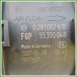 Debimetro Misuratore Massa Aria BOSCH 0281002618 OPEL CORSA S07 1.3 16V 55350048 2006 2011