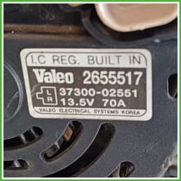 Alternatore VALEO 2655517 KIA PICANTO 1a Serie 3730002551