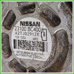 Alternatore MITSUBISHI A2TJ0291ZE NISSAN MICRA CK12E 23100BC02M