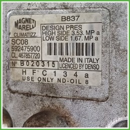 Compressore Clima AC Aria Condizionata MAGNETI MARELLI SC08 LANCIA Y 592475900