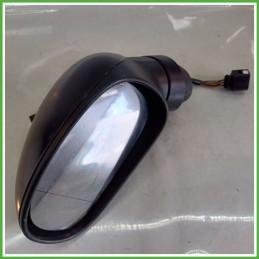 Specchio Specchietto Retrovisore Sinistro SX NERO SEAT LEON 1P 2005 2013 Originale Usato