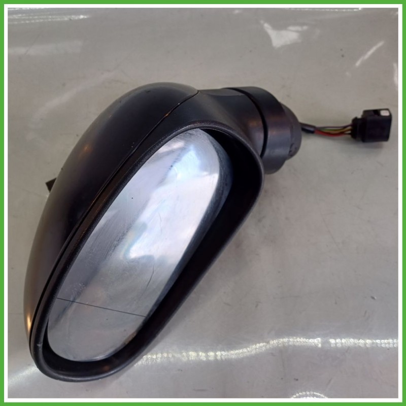 Specchio Specchietto Retrovisore Sinistro SX NERO SEAT LEON 1P 2005 2013 Originale Usato