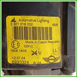 Faro Fanale Proiettore Anteriore Destro DX AUTOMOTIVE LIGHTING 0301218202 MINI MINI R50/R53 63126911704 Usato