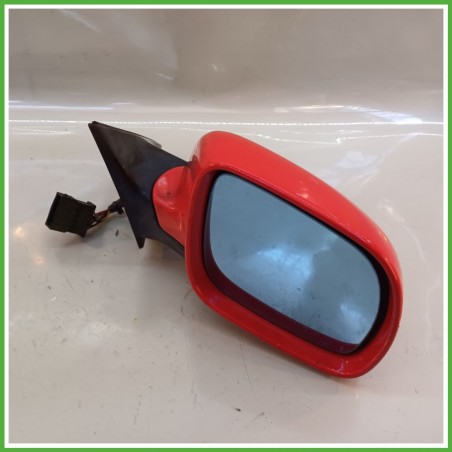 Specchio Specchietto Retrovisore Destro DX ROSSO AUDI A3 8L 1996 2001 Originale Usato