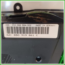 Quadro strumenti contachilometri tachimetro VDO 110.008.884/002 AUDI A4 8D 1.8 8D0919861CU