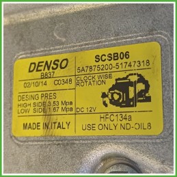 Compressore Clima AC Aria Condizionata DENSO SCSB06 FIAT PANDA 33 52060461