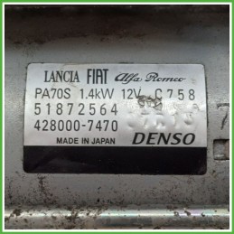 Motorino Avviamento DENSO 428000-7470 FIAT PANDA 33 51938439