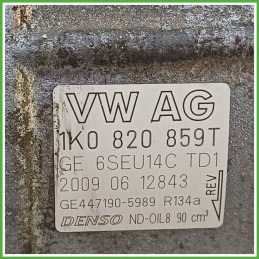 Compressore Clima AC Aria Condizionata DENSO 6SEU14C VOLKSWAGEN PASSAT 36 1K0820859TX