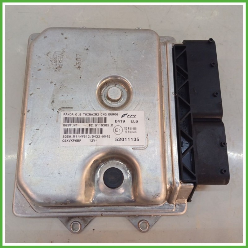 Centralina Motore Iniezione ECU MAGNETI MARELLI 8GSW.M1 FIAT PANDA 33 0.9 Turbo 63kw 52018633 2011 2017
