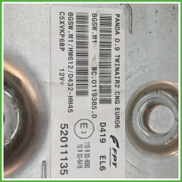 Centralina Motore Iniezione ECU MAGNETI MARELLI 8GSW.M1 FIAT PANDA 33 0.9 Turbo 63kw 52018633 2011 2017