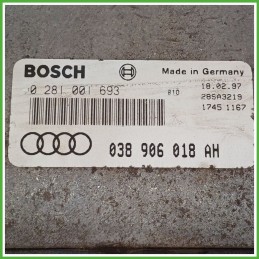 Centralina Motore Iniezione ECU BOSCH 0281001693 AUDI A3 8L 1.9 TDI 66kw 038906018BB 1996 2001