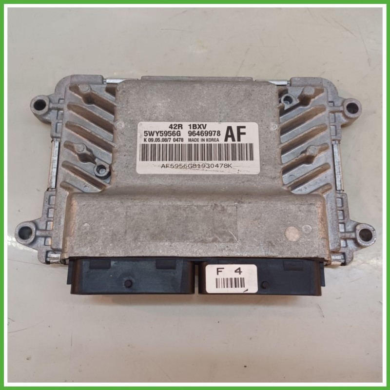 Centralina Motore Iniezione ECU SIEMENS 5WY5956G CHEVROLET (DAEWOO) AVEO T250 1.2 62kw 96469978 2008 2012
