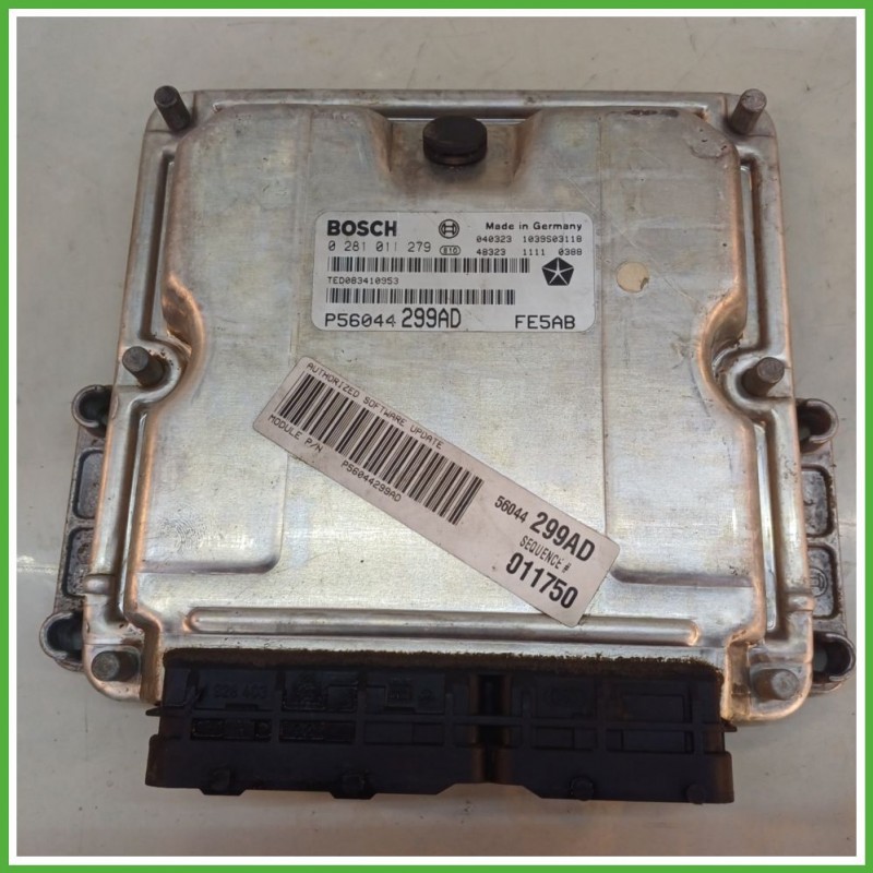 Centralina Motore Iniezione ECU BOSCH 0281011279 JEEP CHEROKEE KJ K56044561CE 2001 2004