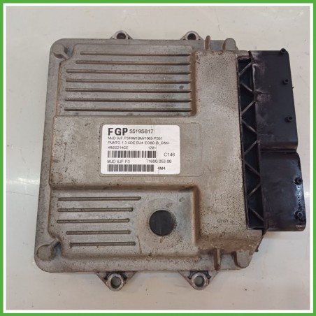 Centralina Motore Iniezione ECU MAGNETI MARELLI MJD6JF.P3 FIAT PUNTO 2U 1.3 16V MJT 51kw 55195817 2003 2007