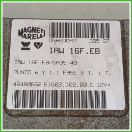 Centralina Motore Iniezione ECU MAGNETI MARELLI IAW16F.EB FIAT PUNTO 1a Serie 40kw 46480662 1993 1999