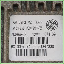 Centralina Motore Iniezione ECU MAGNETI MARELLI IAW5SF3.M2 FIAT GRANDE PUNTO 4C 1.4 57kw 51847330 2008 2011
