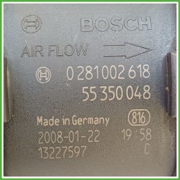 Debimetro Misuratore Massa Aria BOSCH 0281002618 OPEL CORSA S07 1.3 16V 93178243 2006 2011