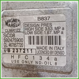 Compressore Clima AC Aria Condizionata MAGNETI MARELLI SC08 LANCIA Y 71785268