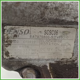 Compressore Clima AC Aria Condizionata DENSO SCSC06 FIAT PUNTO 2U 52060460