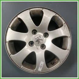 Cerchio Singolo in Lega PEUGEOT 307 (dal 04/2001 al 12/2006) 15 pollici 15" 6.0J 4x108 ET 27 originale usato al pz