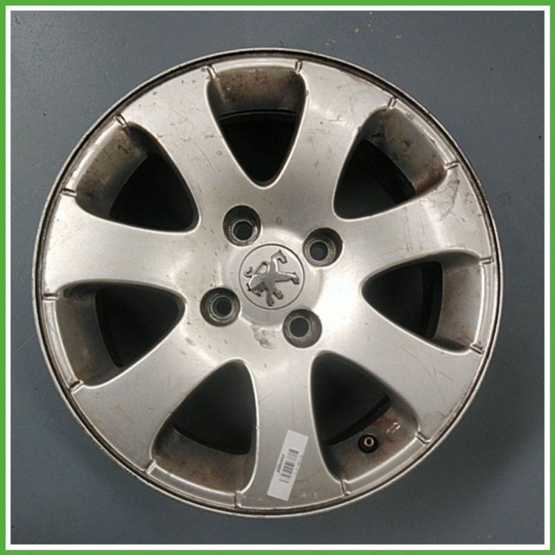 Cerchio Singolo in Lega PEUGEOT 307 (dal 04/2001 al 12/2006) 15 pollici 15" 6.0J 4x108 ET 27 originale usato al pz