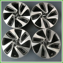 Cerchi in Lega KIA RIO 3a Serie (dal 01/2015) 17 pollici 17" 6.5J 4x100 ET 43 4pz originali usati