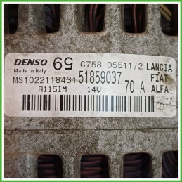 Alternatore DENSO MS1022118431 FIAT PUNTO EVO 3J 51859037