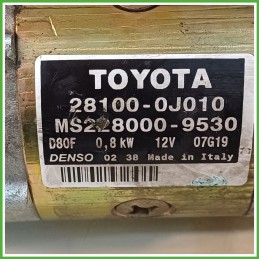 Motorino Avviamento DENSO MS228000-9530 TOYOTA YARIS FRP 281000J010