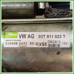Motorino Avviamento VALEO D6GS13 VOLKSWAGEN GOLF 1K 02T911023T