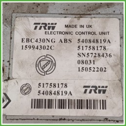 Centralina ABS Modulo Pompa TRW EBC430NG 71752655 LANCIA YPSILON TE Originale Usato
