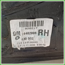 Specchio Specchietto Retrovisore Destro DX GRIGIO OPEL ASTRA A04 2004 2011 SCHEFENACKER Originale Usato