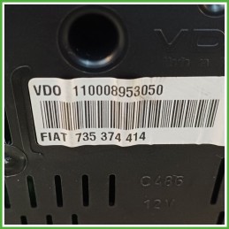 Quadro strumenti contachilometri tachimetro VDO 110008953050 ALFA ROMEO 147 W8 1.9 JTD 735378207