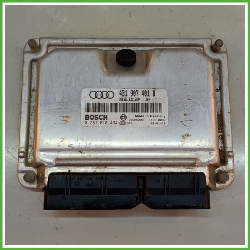 Centralina Motore Iniezione ECU BOSCH 0281010494 AUDI A6 4B 2.5 TDI 114kw 4B1907401D 2001 2005