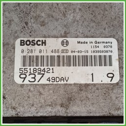 Centralina Motore Iniezione ECU BOSCH 0281011488 ALFA ROMEO 147 W8 1.9 JTD 85kw 55185365 2000 2006