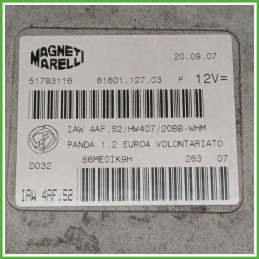 Centralina Motore Iniezione ECU MAGNETI MARELLI IAW4AF.S2 FIAT PANDA 2Q 1.2 44kw 51880191 2003 2010