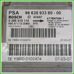 Centralina Airbag BOSCH 0285010110 PEUGEOT 207 1.4 6546J8 2006 2009