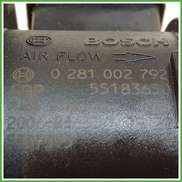 Debimetro Misuratore Massa Aria BOSCH 0281002791 FIAT MULTIPLA 1F 1.9 MJT 51782034 2004 2012