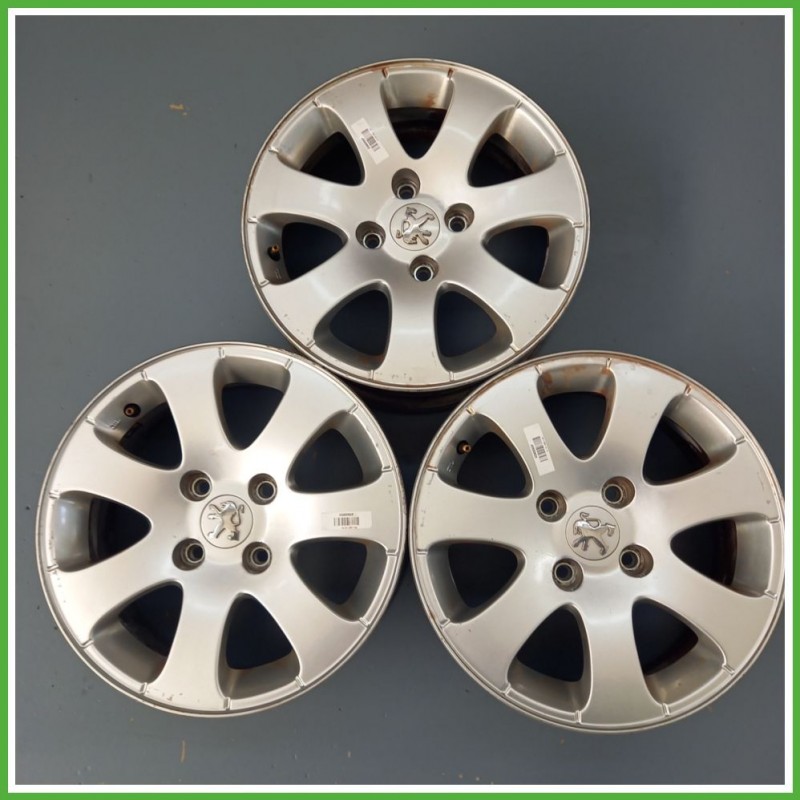 Cerchio Singolo in Lega PEUGEOT 307 (dal 04/2001 al 12/2006) 15 pollici 15" 6.0J 4x108 ET 27 originale usato al pz