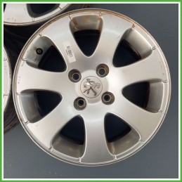 Cerchio Singolo in Lega PEUGEOT 307 (dal 04/2001 al 12/2006) 15 pollici 15" 6.0J 4x108 ET 27 originale usato al pz