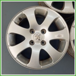 Cerchio Singolo in Lega PEUGEOT 307 (dal 04/2001 al 12/2006) 15 pollici 15" 6.0J 4x108 ET 27 originale usato al pz