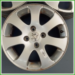 Cerchio Singolo in Lega PEUGEOT 307 (dal 04/2001 al 12/2006) 15 pollici 15" 6.0J 4x108 ET 27 originale usato al pz