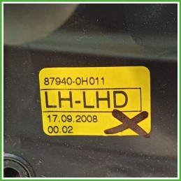 Specchio Specchietto Retrovisore Sinistro SX GOFFRATO CITROEN C1 2005 2014 MAGNA Originale Usato