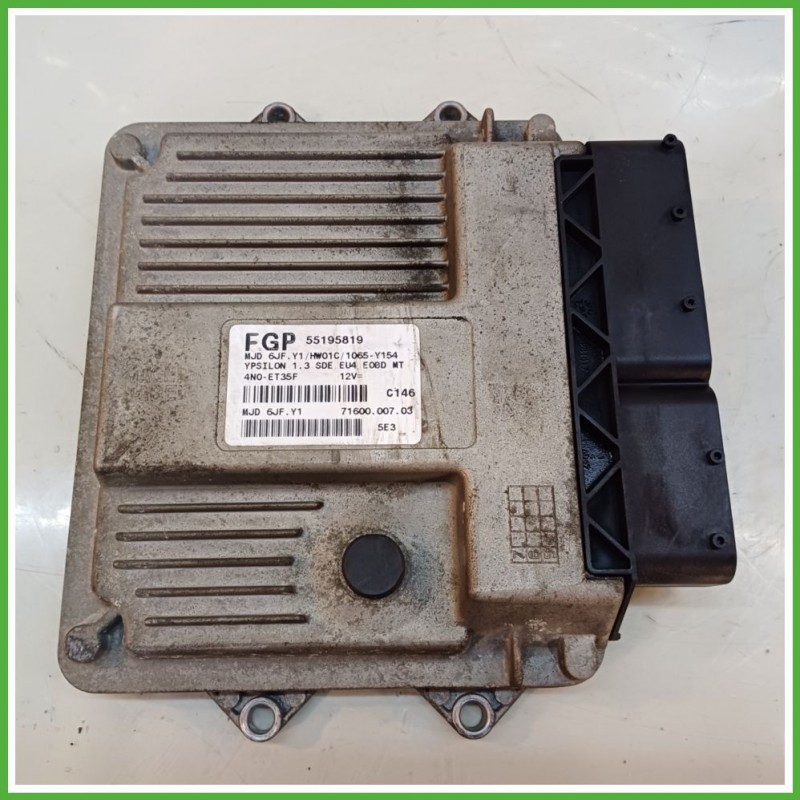 Centralina Motore Iniezione ECU MAGNETI MARELLI MJD6JF.Y1 LANCIA YPSILON TE 1.3 16V 51kw 55195819 2003 2006